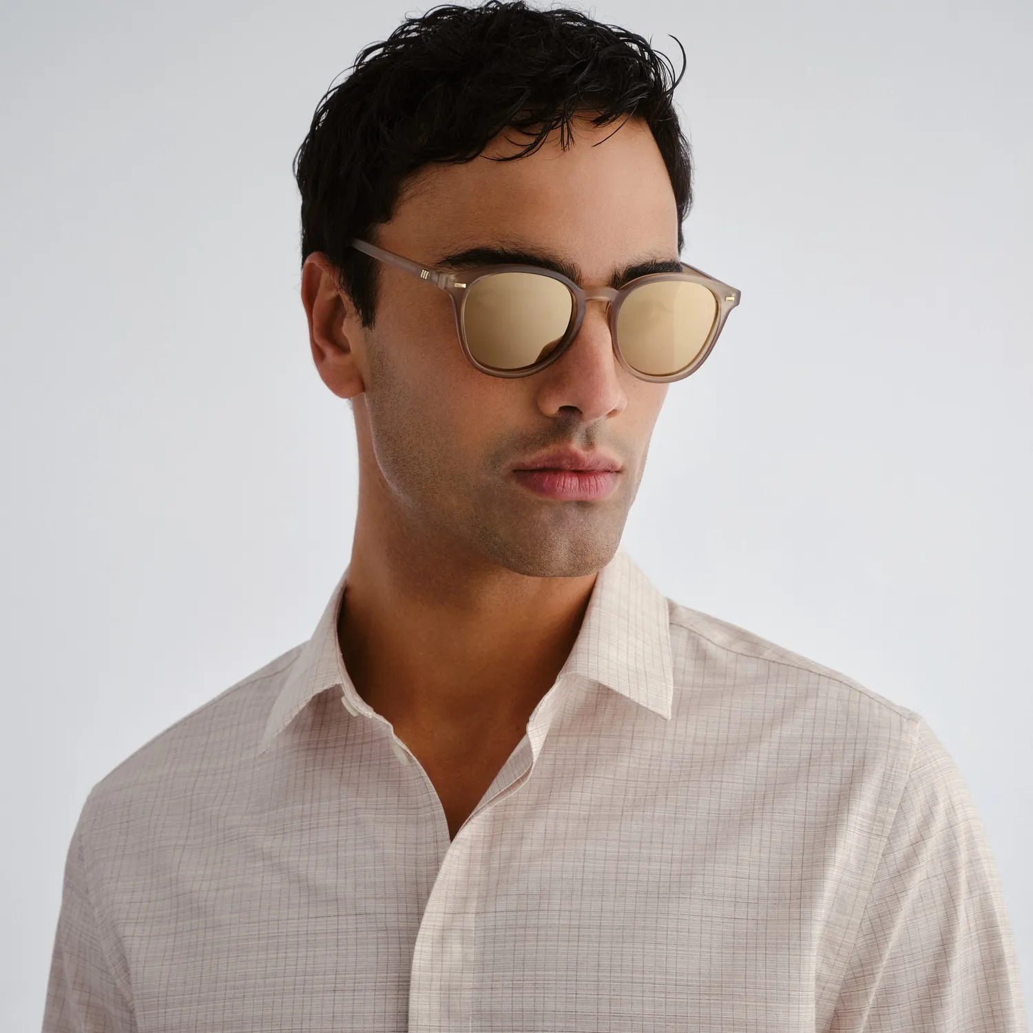 Le Specs Bandwagon occhiali da sole pietra opaco specchiati