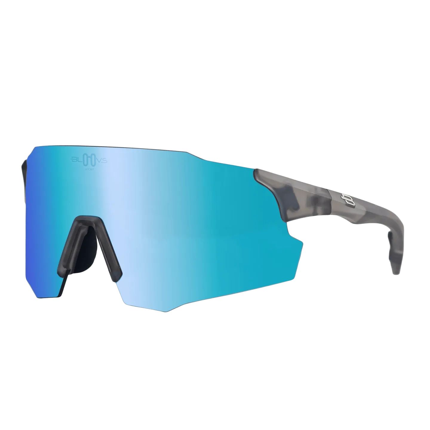 Bloovs Stelvio Crystal Gray Ice Blue occhiali ciclismo