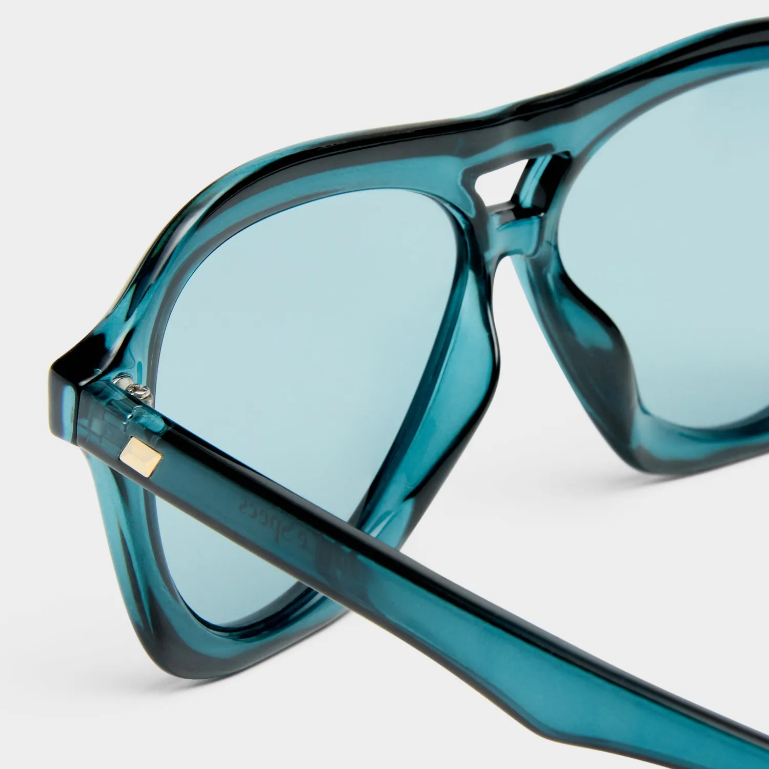 Le Specs Drizzle occhiali da sole teal aviatore