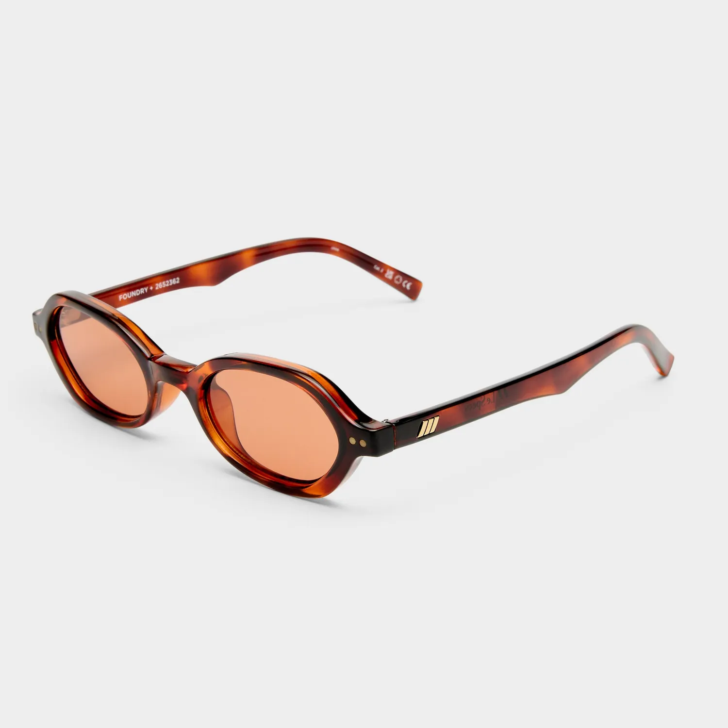 Le Specs Foundry + occhiale da sole tort ovale stretto
