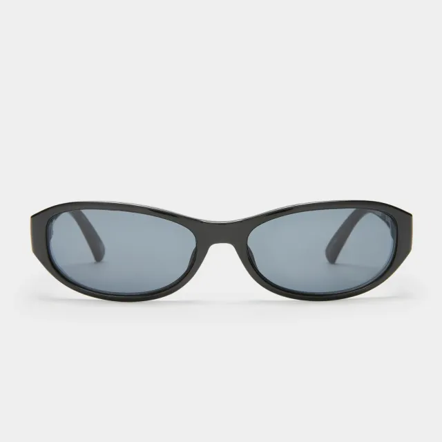 Le Specs Don't Cha occhiale da sole ovale nero