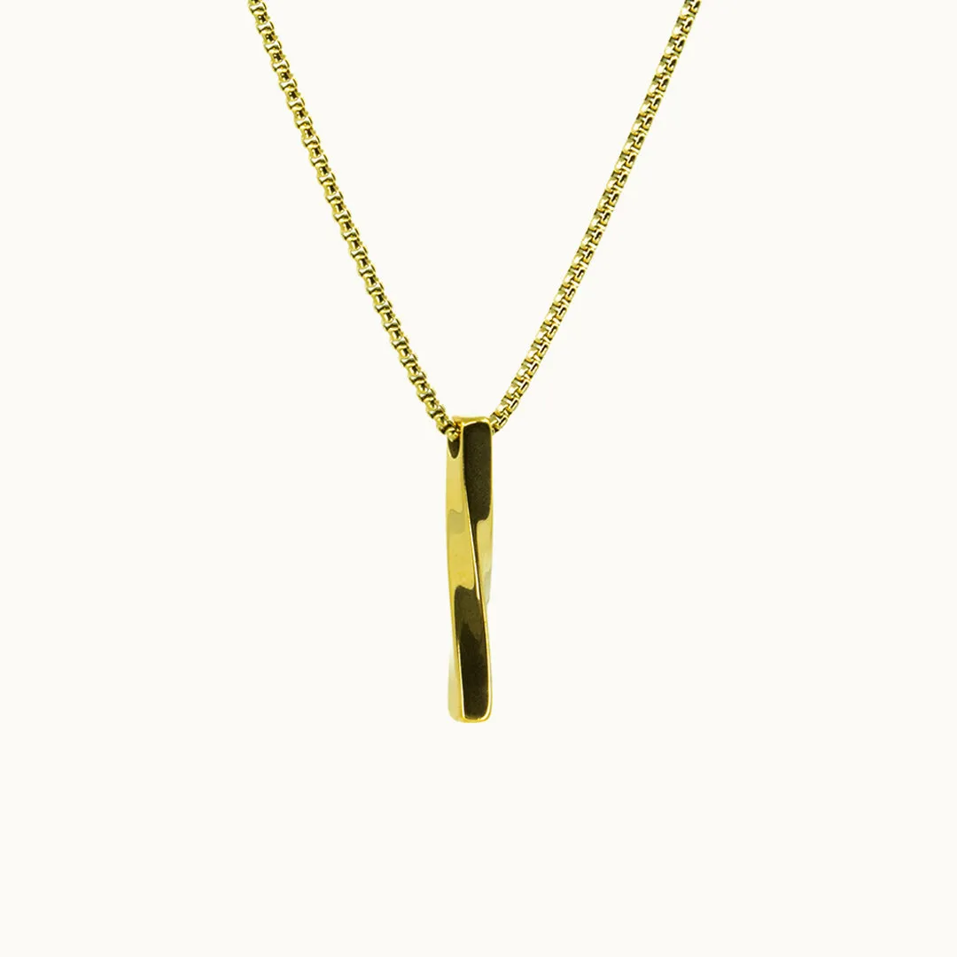 Hemmet Venetian Mesh collana oro giallo 60 cm ciondolo Totem
