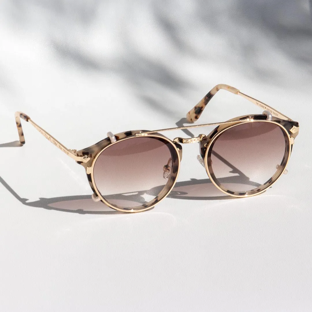 Hemmet Vintage Raider Deluxe Clip S2 occhiale marrone chiaro