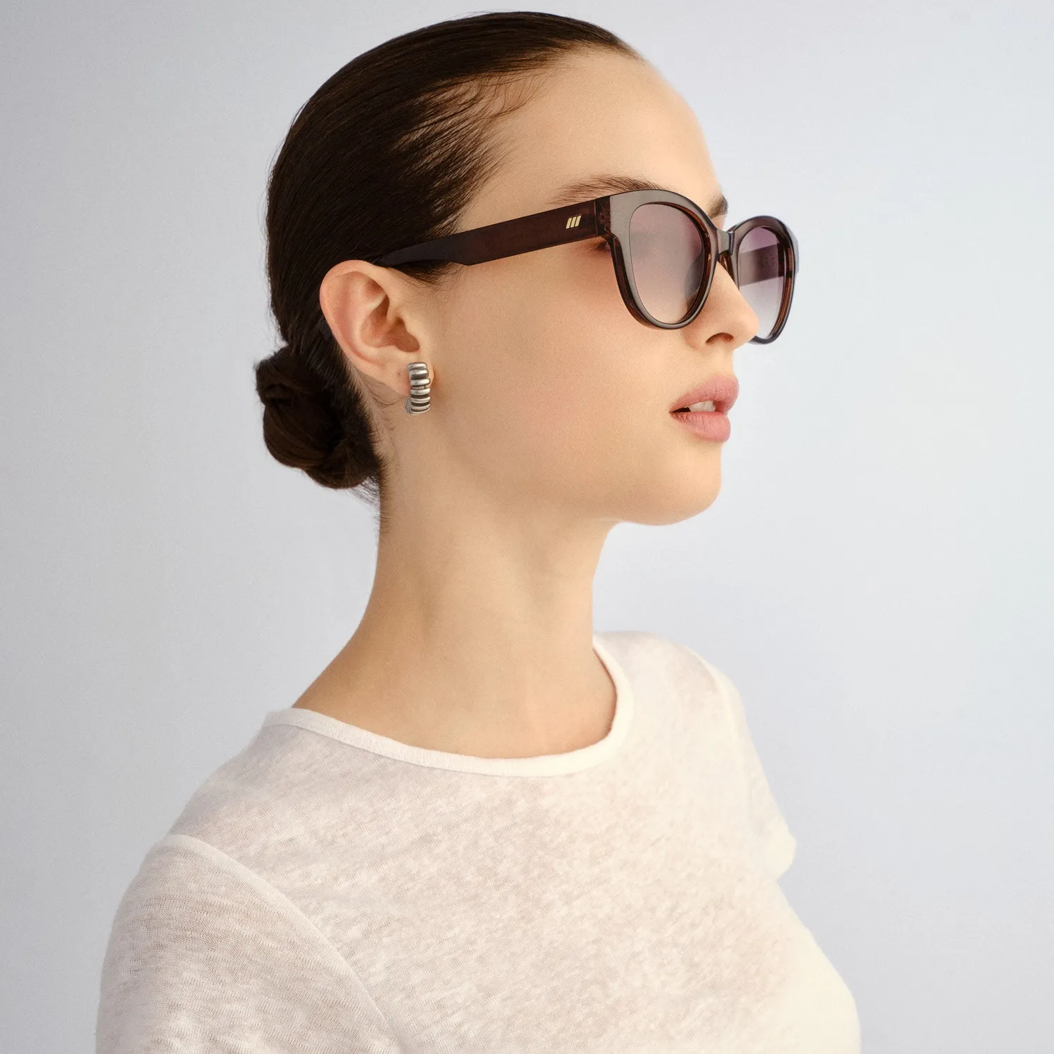 Le Specs Majestic occhiale da sole coco tondo lenti sfumate