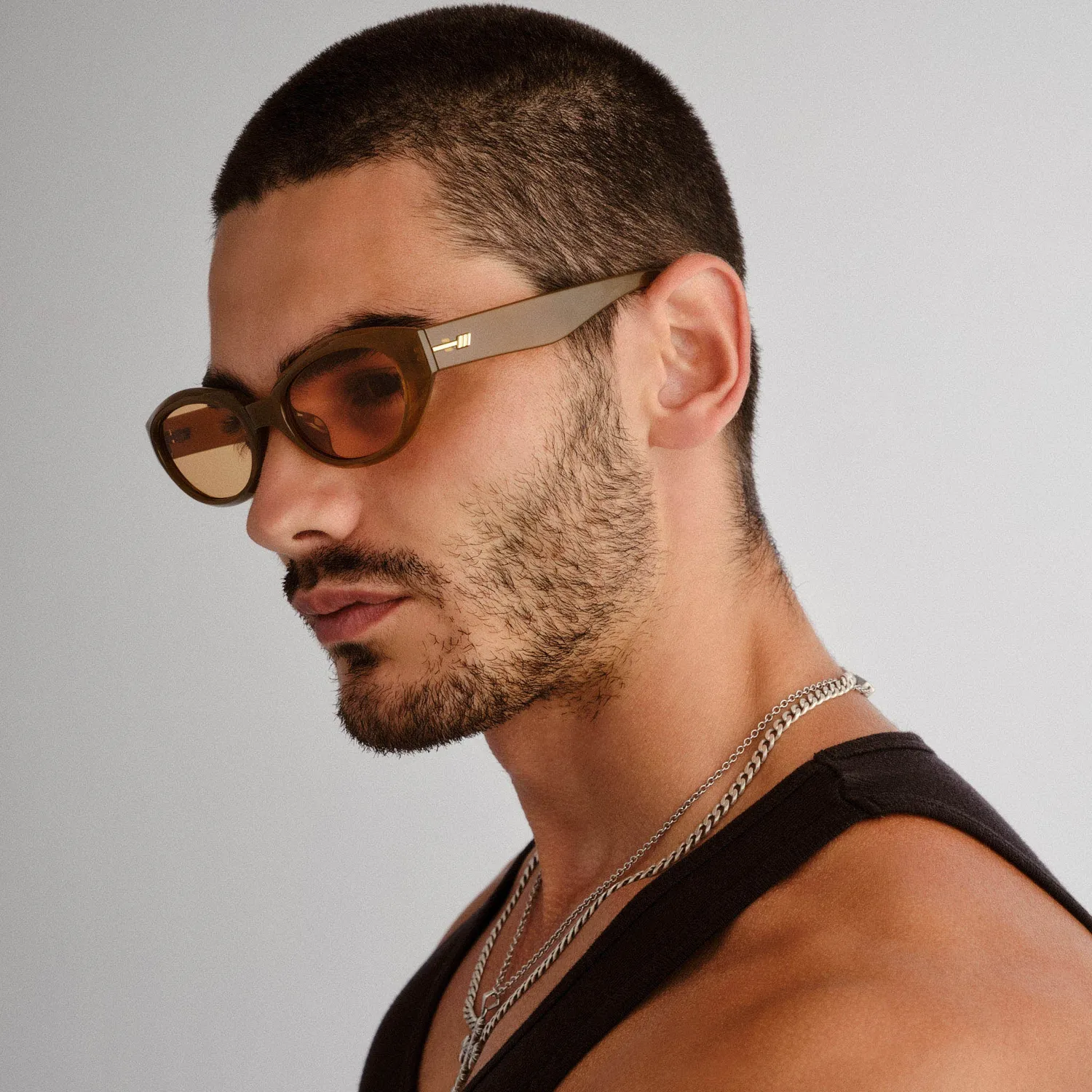 Le Specs Le Bijou occhiale da sole Toffee giallo wide fit