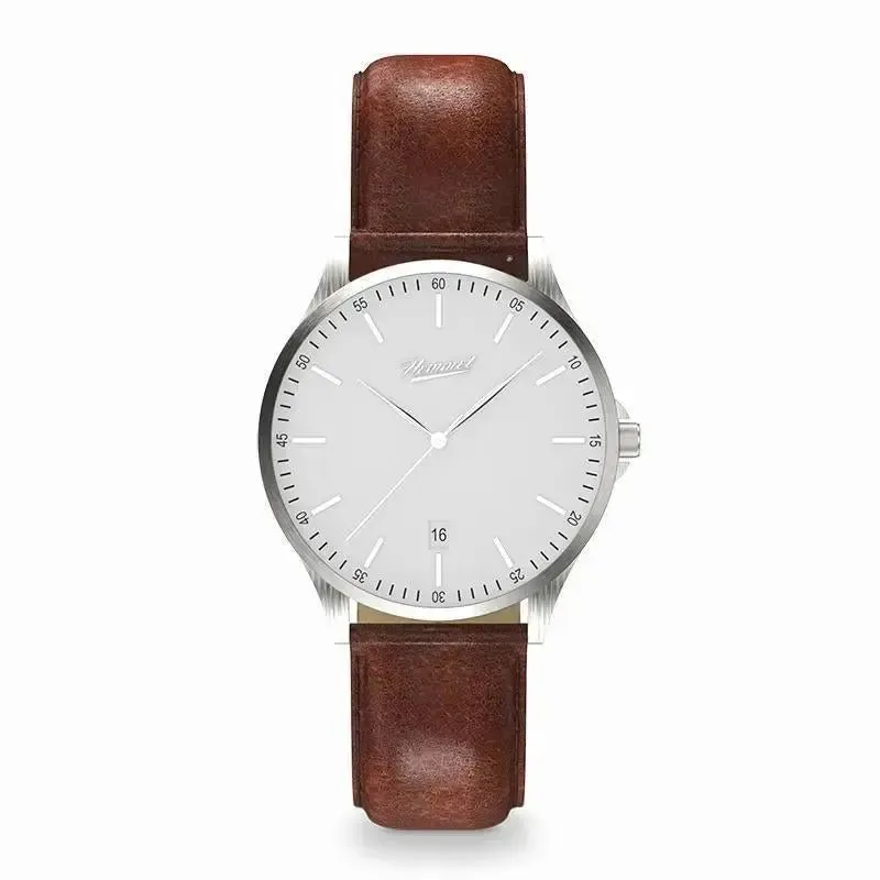 Hemmet H Watch Series 2 orologio nero pelle uomo donna