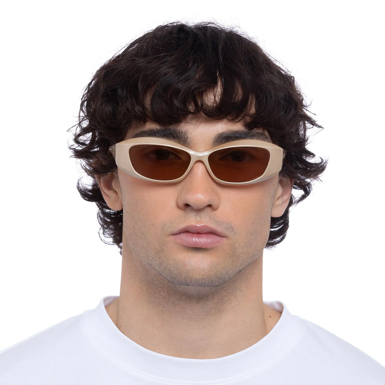 Le Specs Swift Lust occhiale da sole perla nougat
