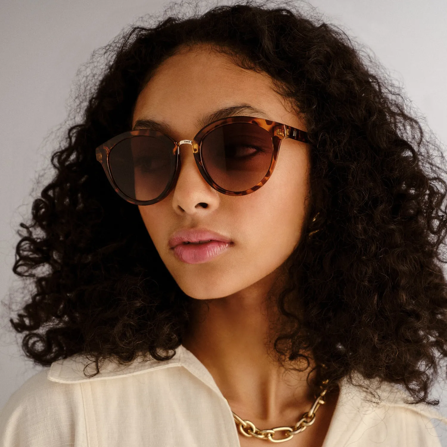 Le Specs Influx occhiale da sole Cola Tort marrone