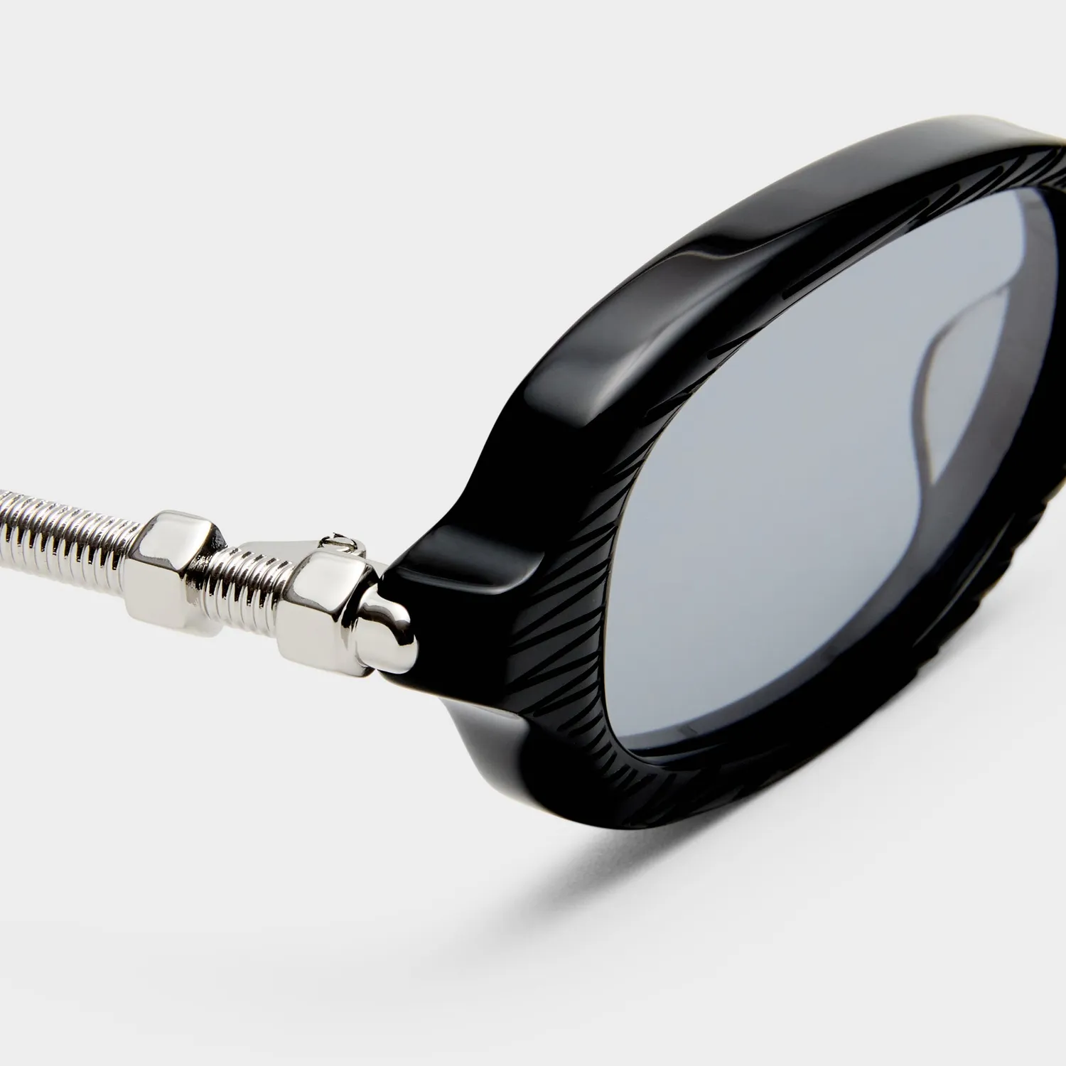 Le Specs Lichtblick occhiale da sole nero rettangolare smoke