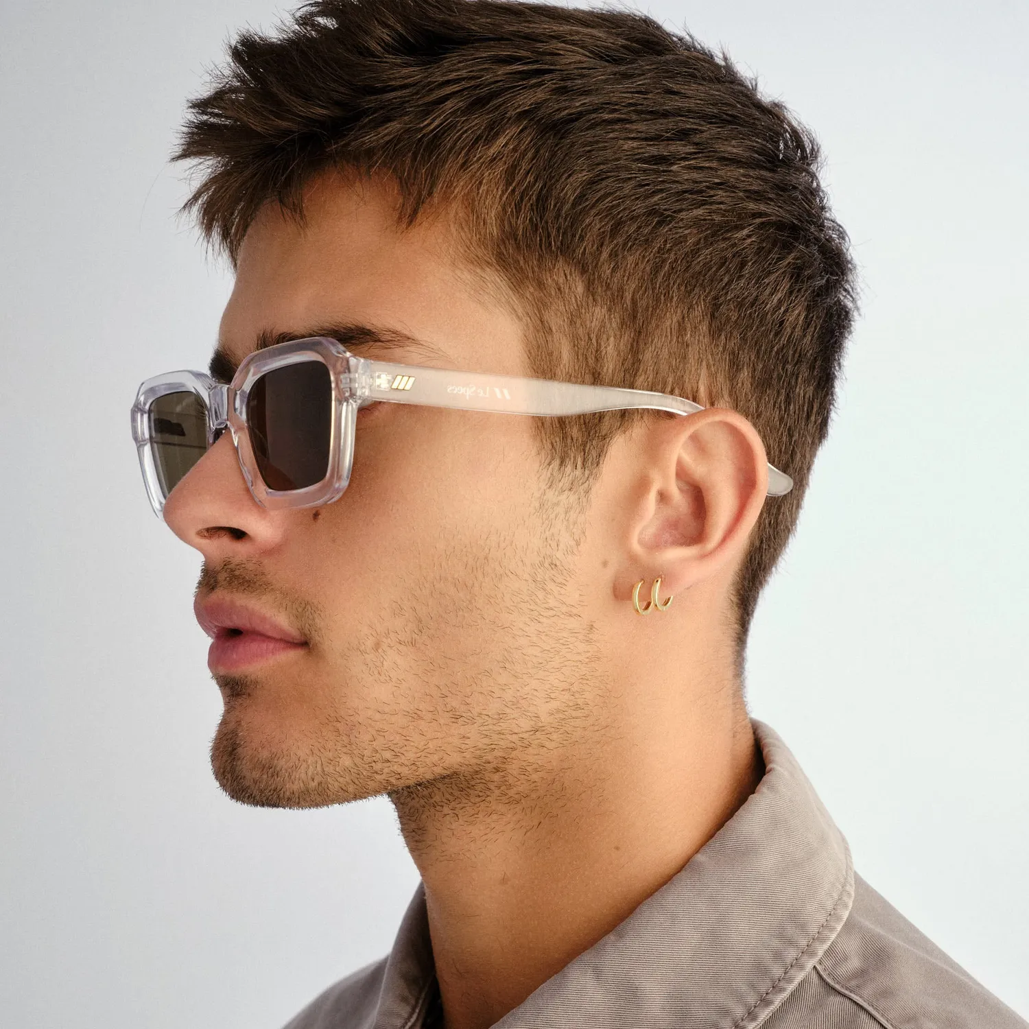 Le Specs Impossible occhiali da sole clear verdi