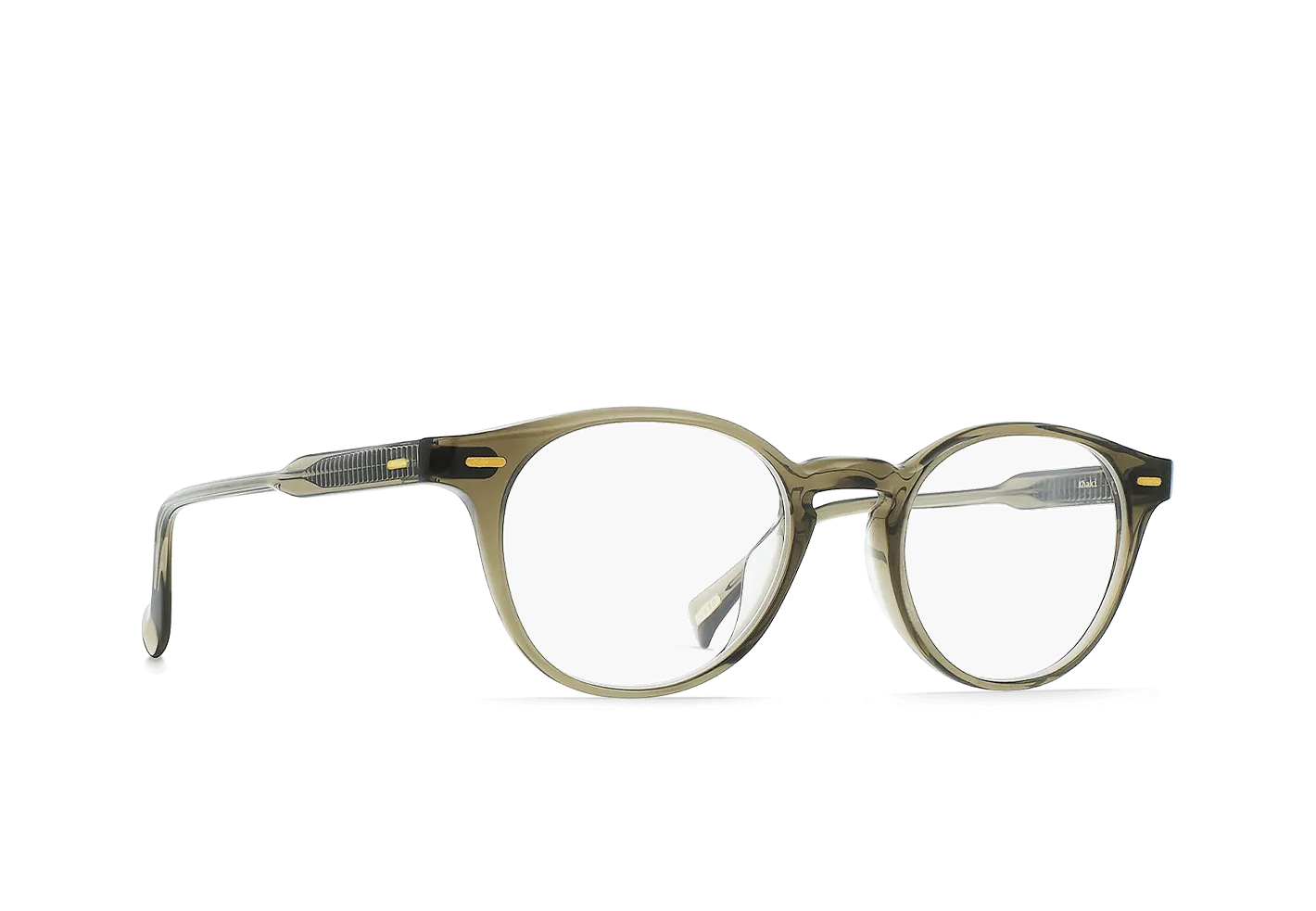 Raen Leo Carillo II montatura vista Khaki Crystal 47 tonda