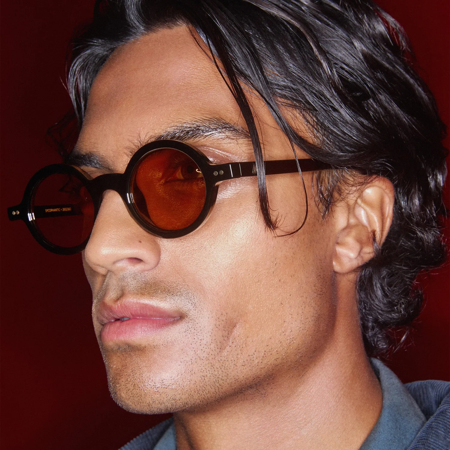 Le Specs Sycophantic occhiale da sole nero tondo large