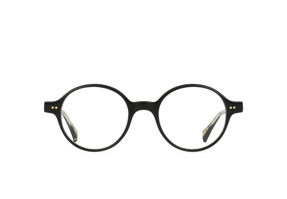 Raen Kamdin Crystal Black montatura da vista 47 rotonda