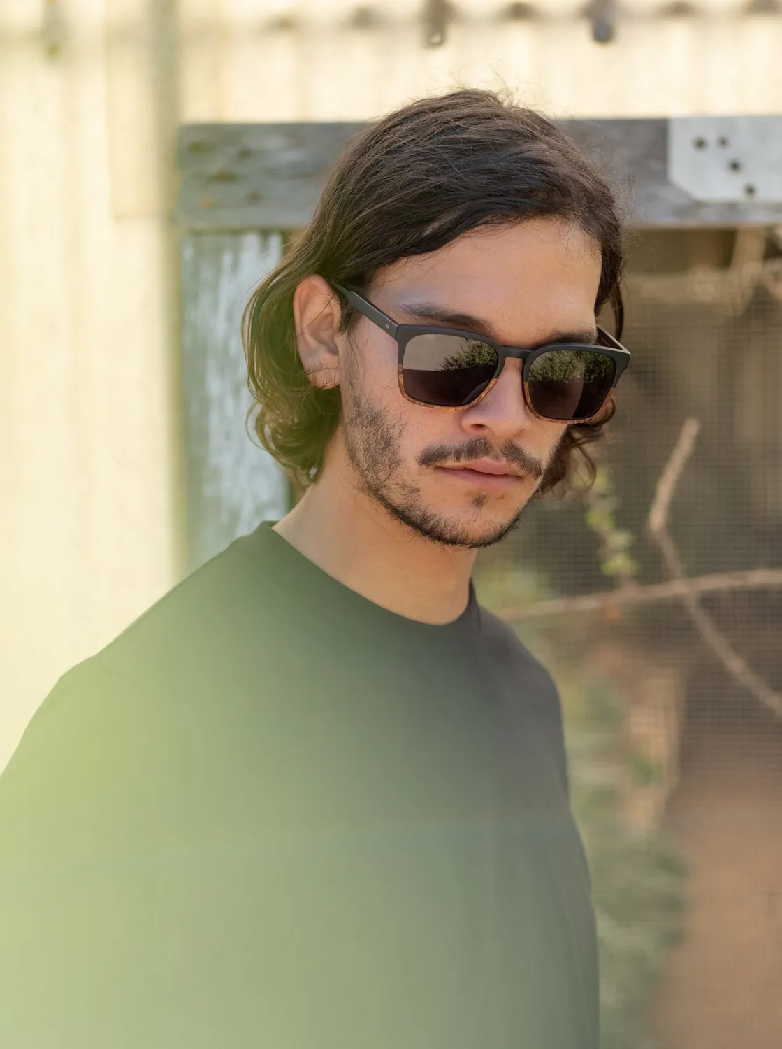 Raen Pierce Black Smoke 55 occhiale da sole squadrato