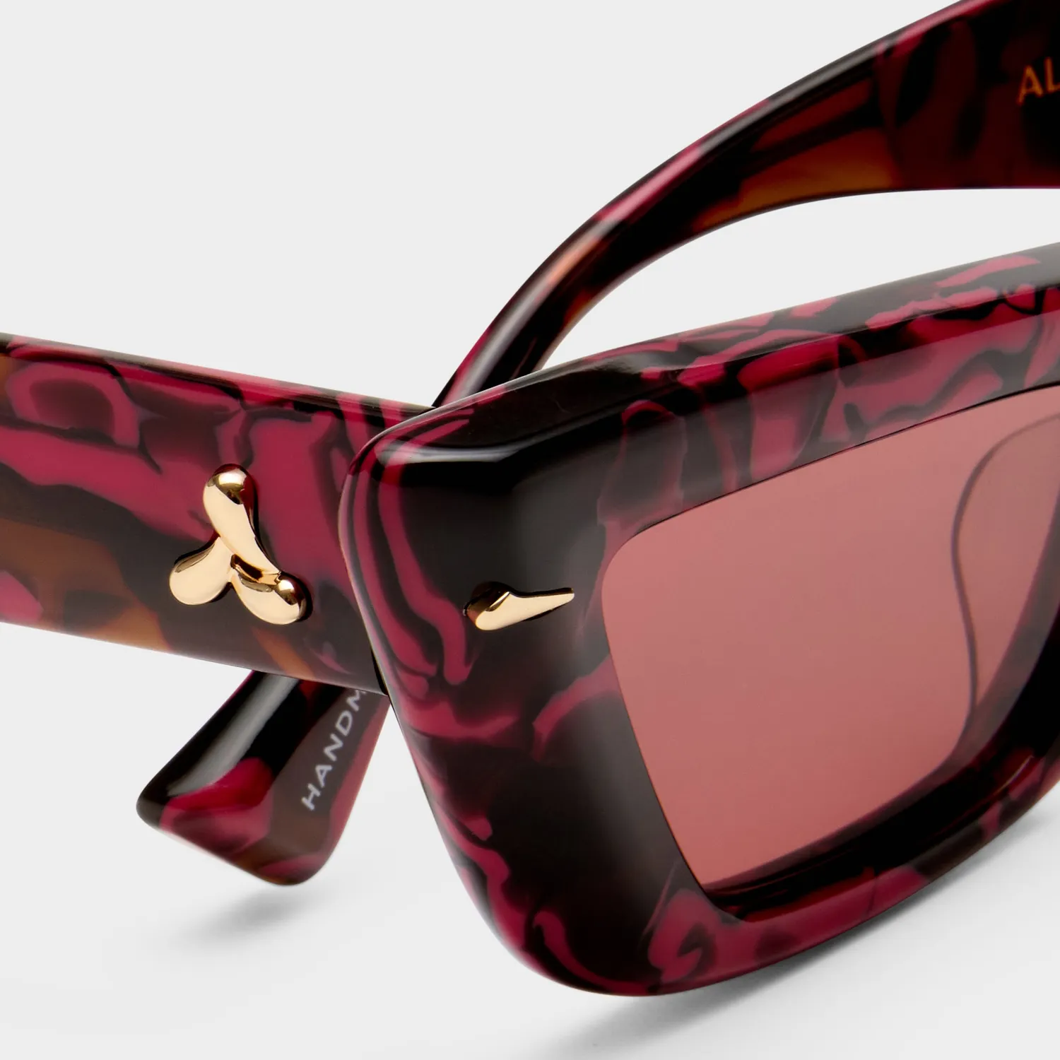 Le Specs Lucia occhiale da sole cat-eye borgogna
