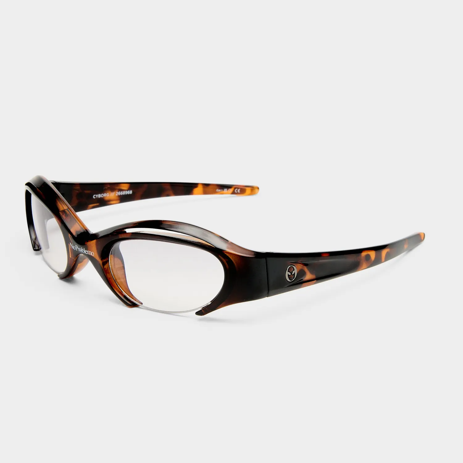 Le Specs Cyborg occhiali da sole tartarugato sfumato