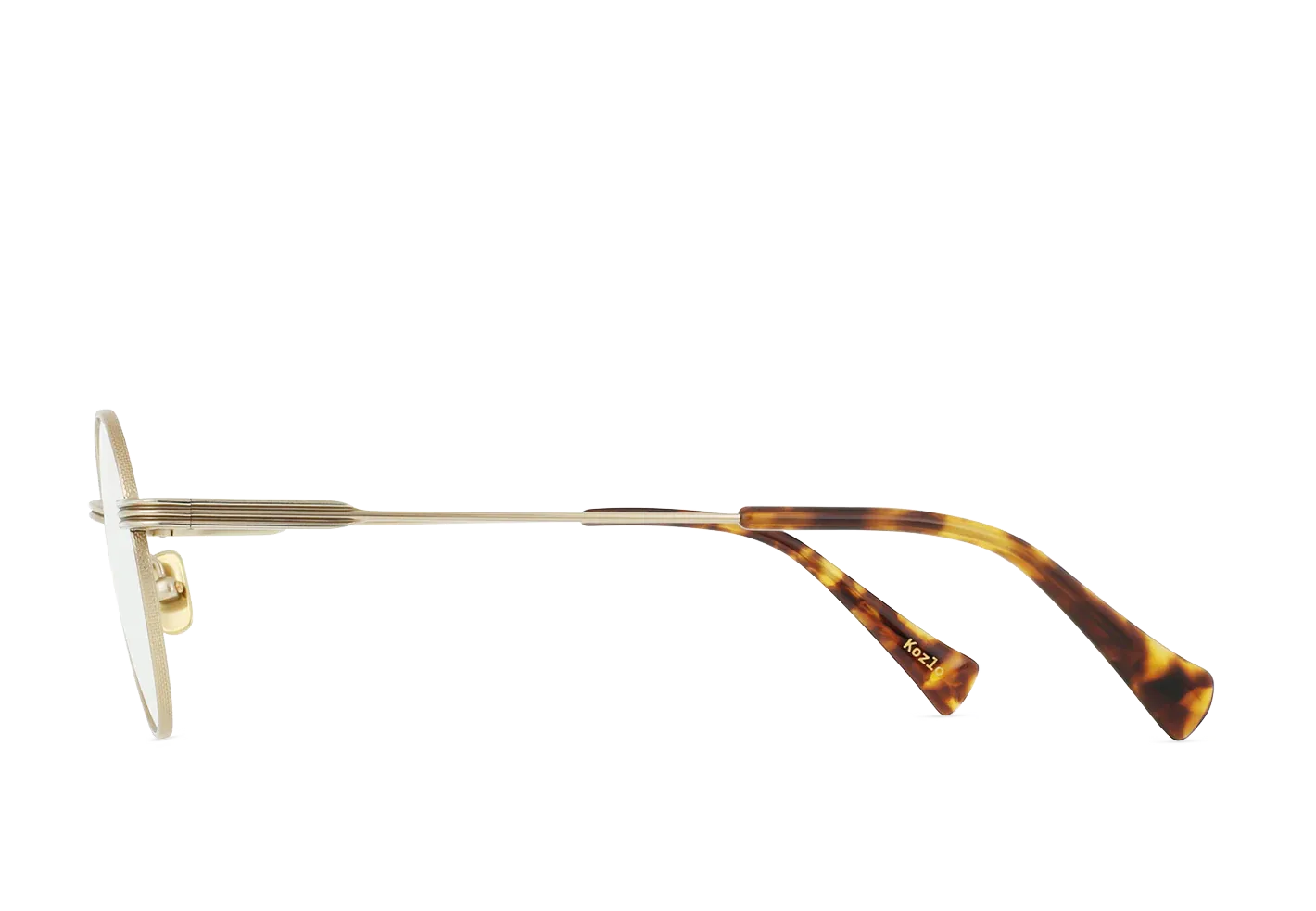 Raen Kozlo montatura da vista Split Finish Gold 47 titanio