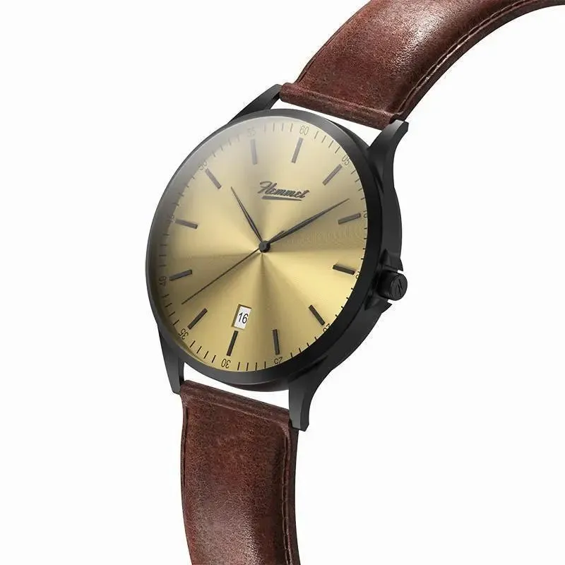 Hemmet H Watch Series 2 orologio nero pelle