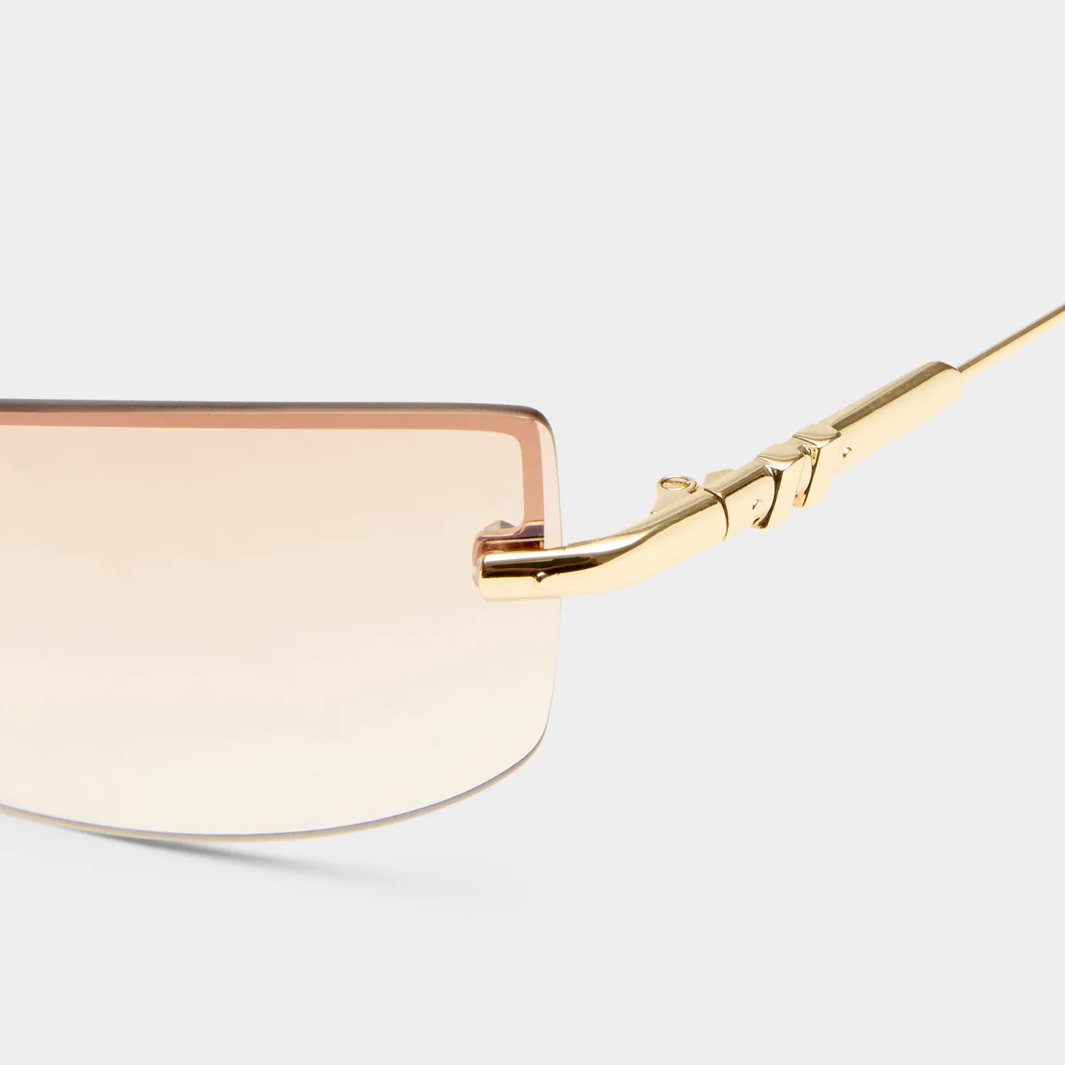Le Specs Velvetine occhiali da sole oro lenti sfumate