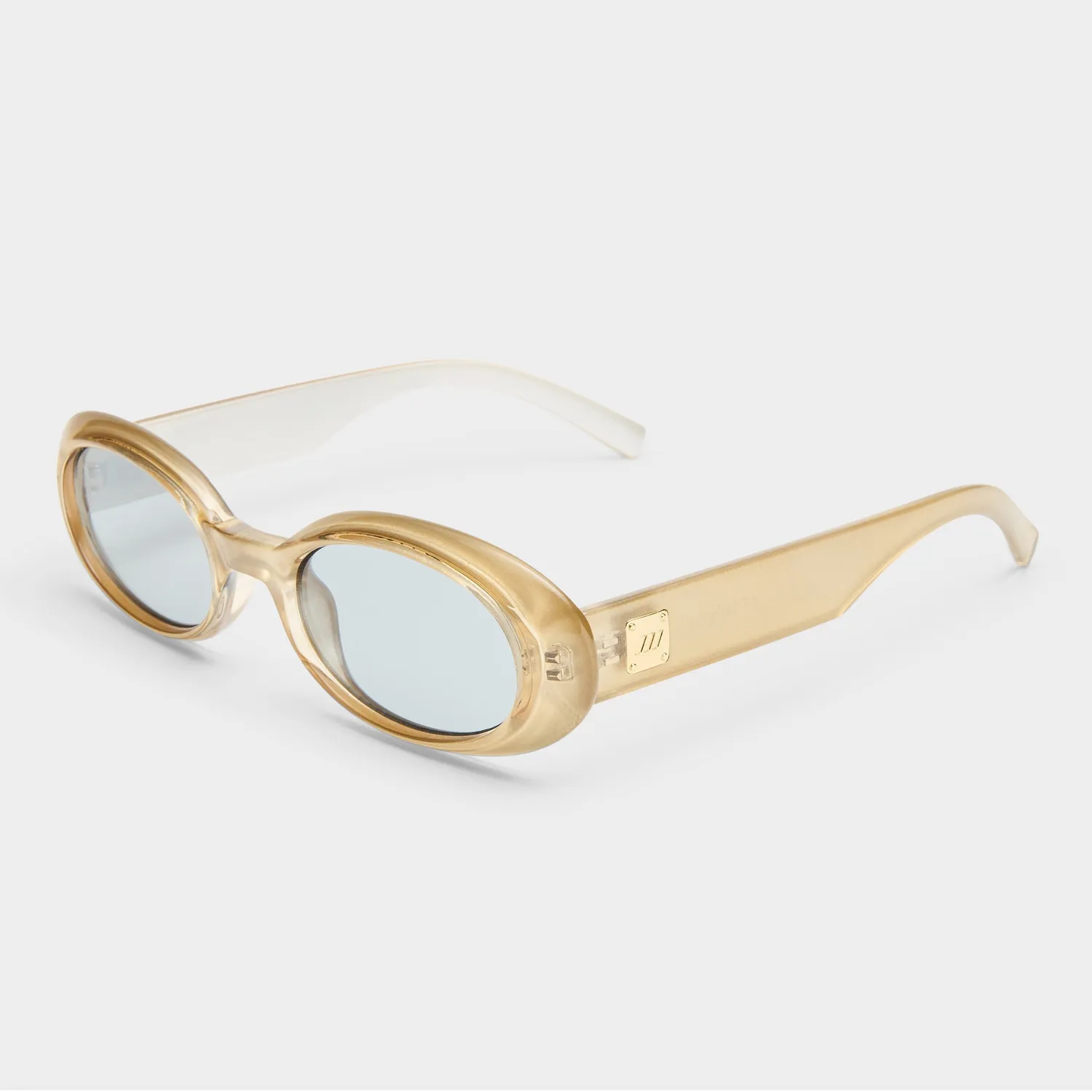 Le Specs Work It occhiali da sole champagne ovale