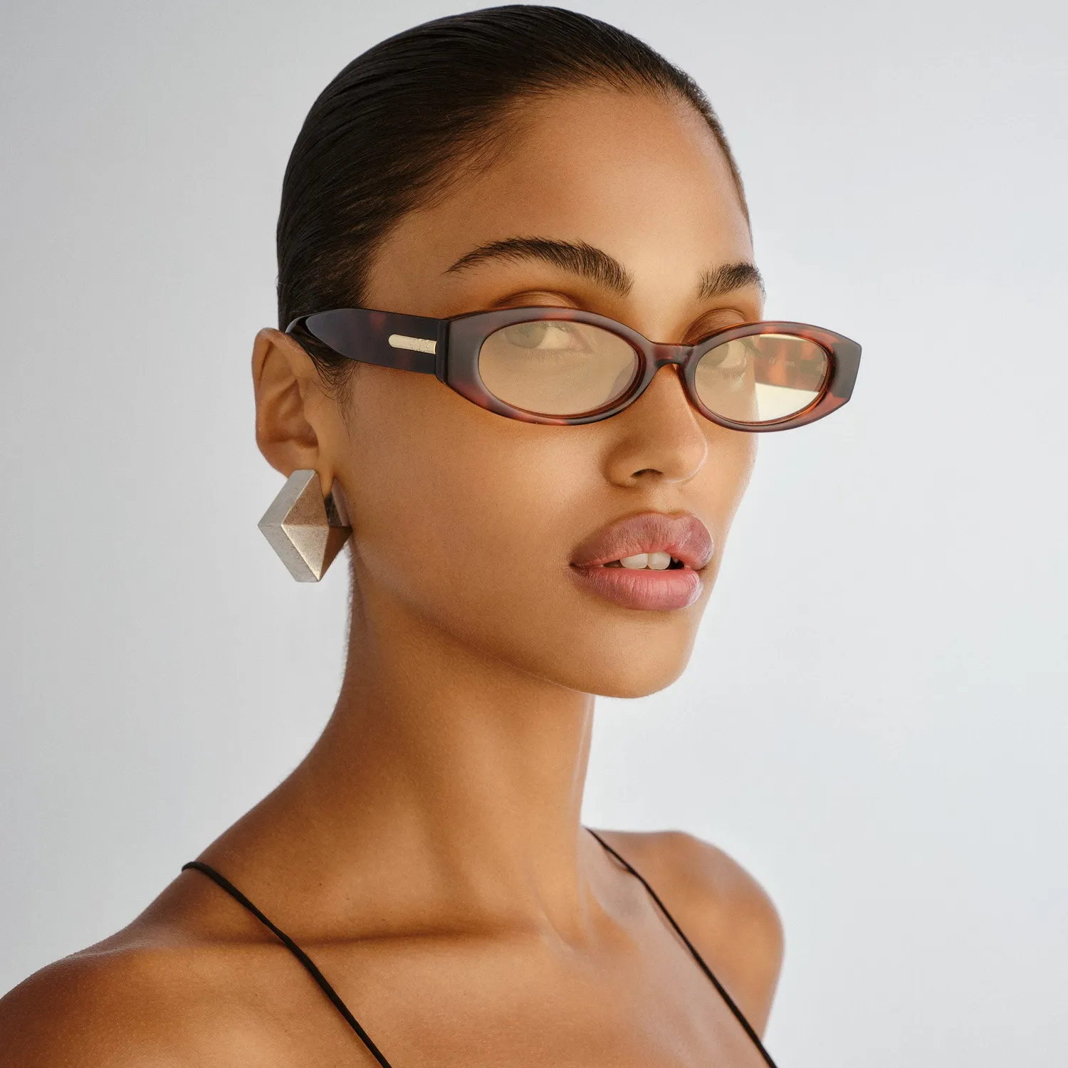 Le Specs Belladonna occhiali da sole toffee ovali