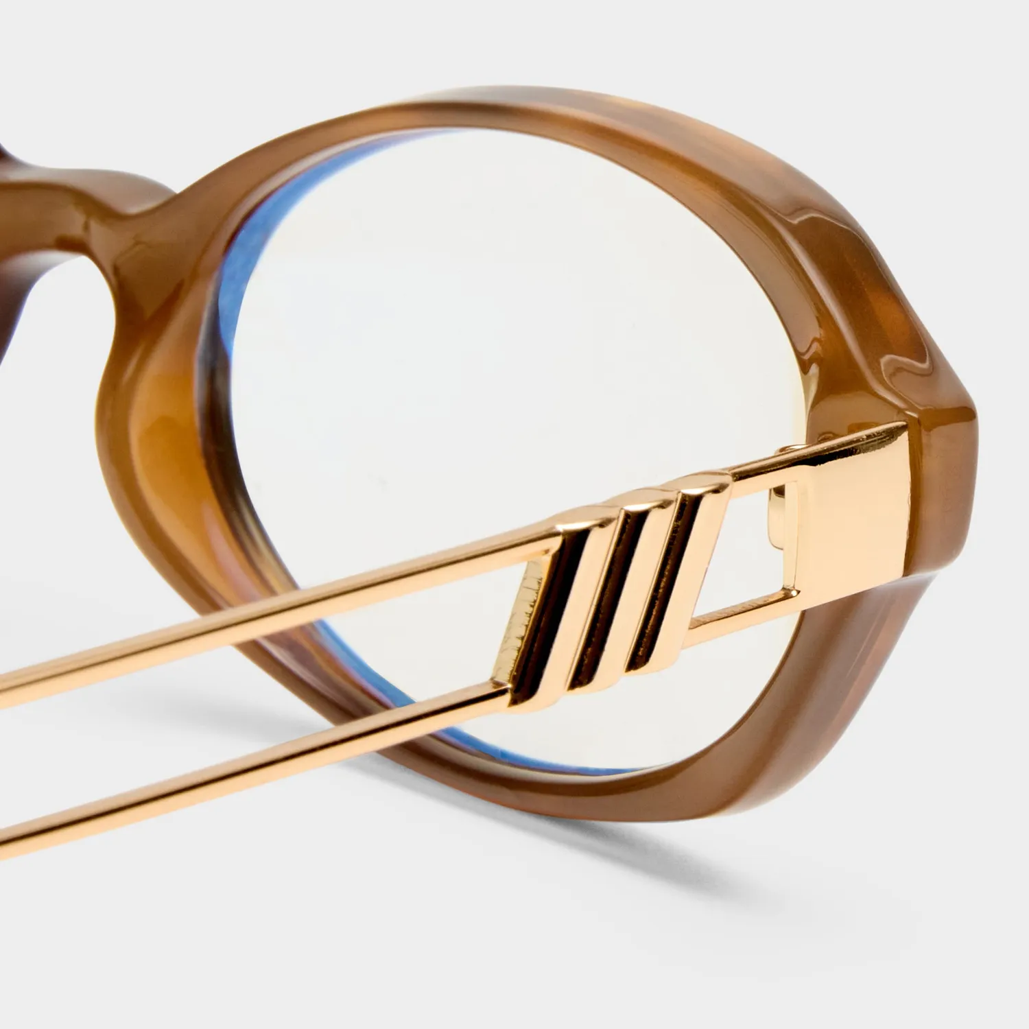 Le Specs Lunita montatura da vista tort luce blu
