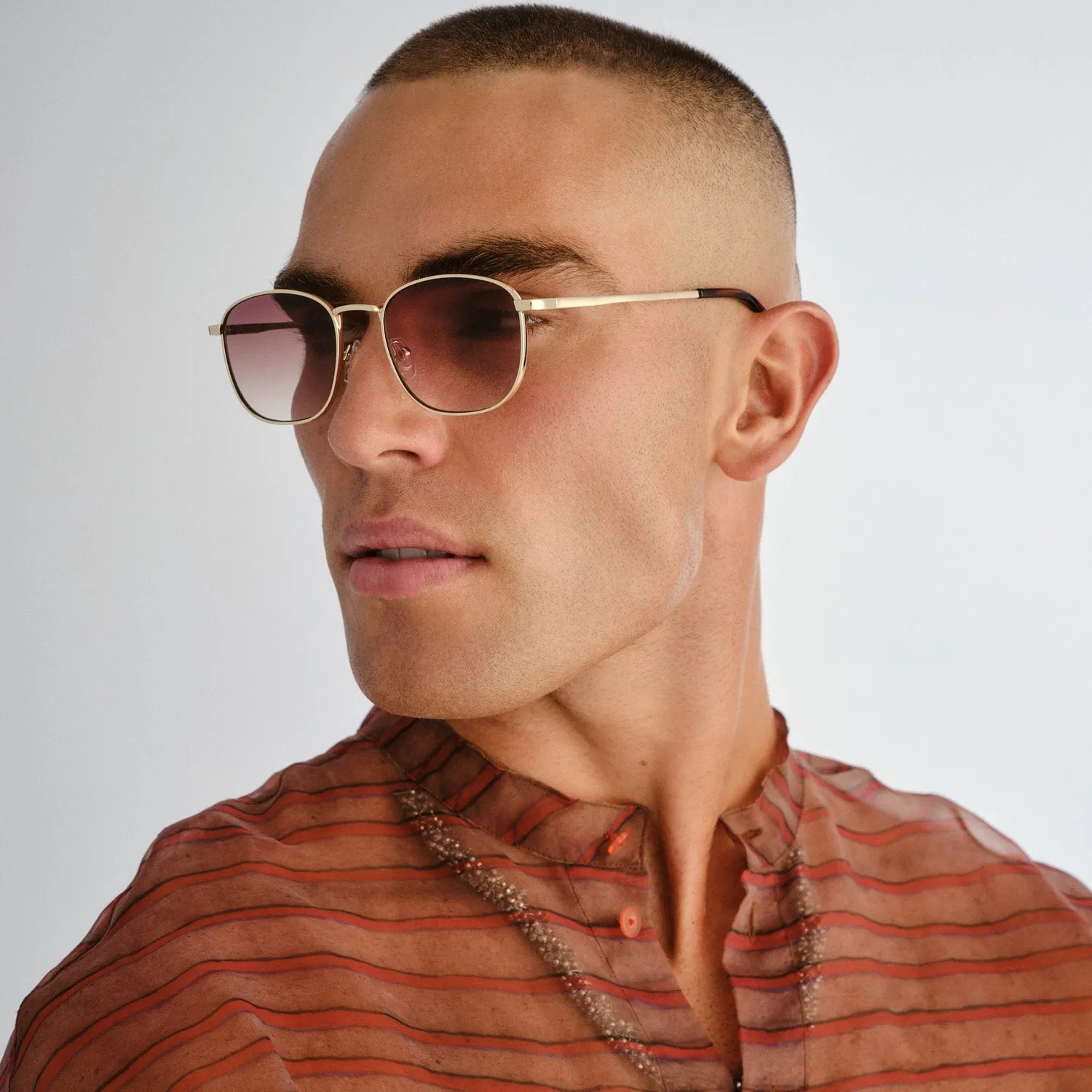Le Specs Neptune Deux occhiale da sole oro marroni
