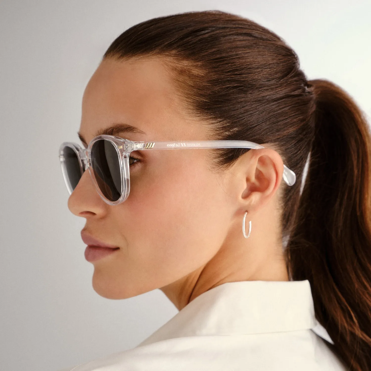 Le Specs Bandwagon occhiale da sole clear polarizzato