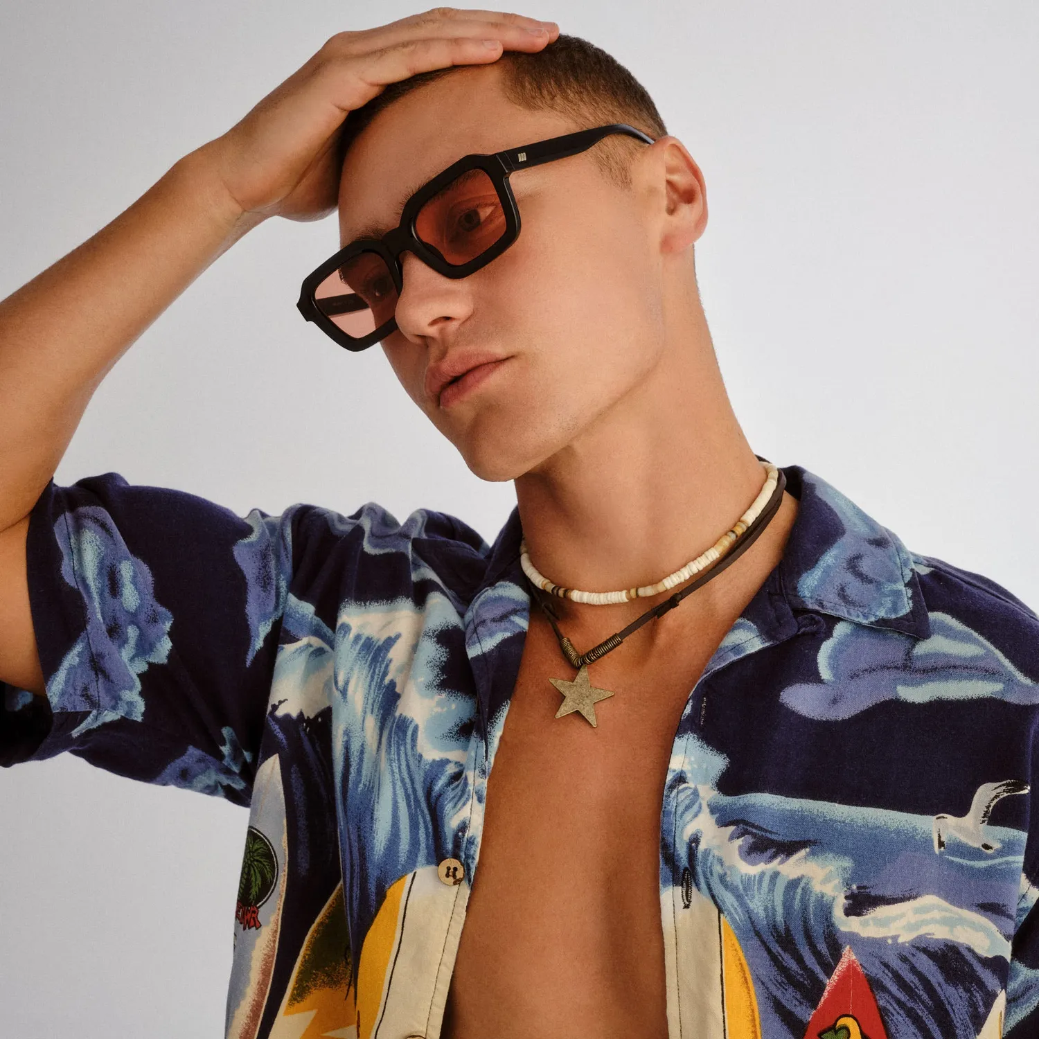 Le Specs Impossible occhiali da sole neri quadrati