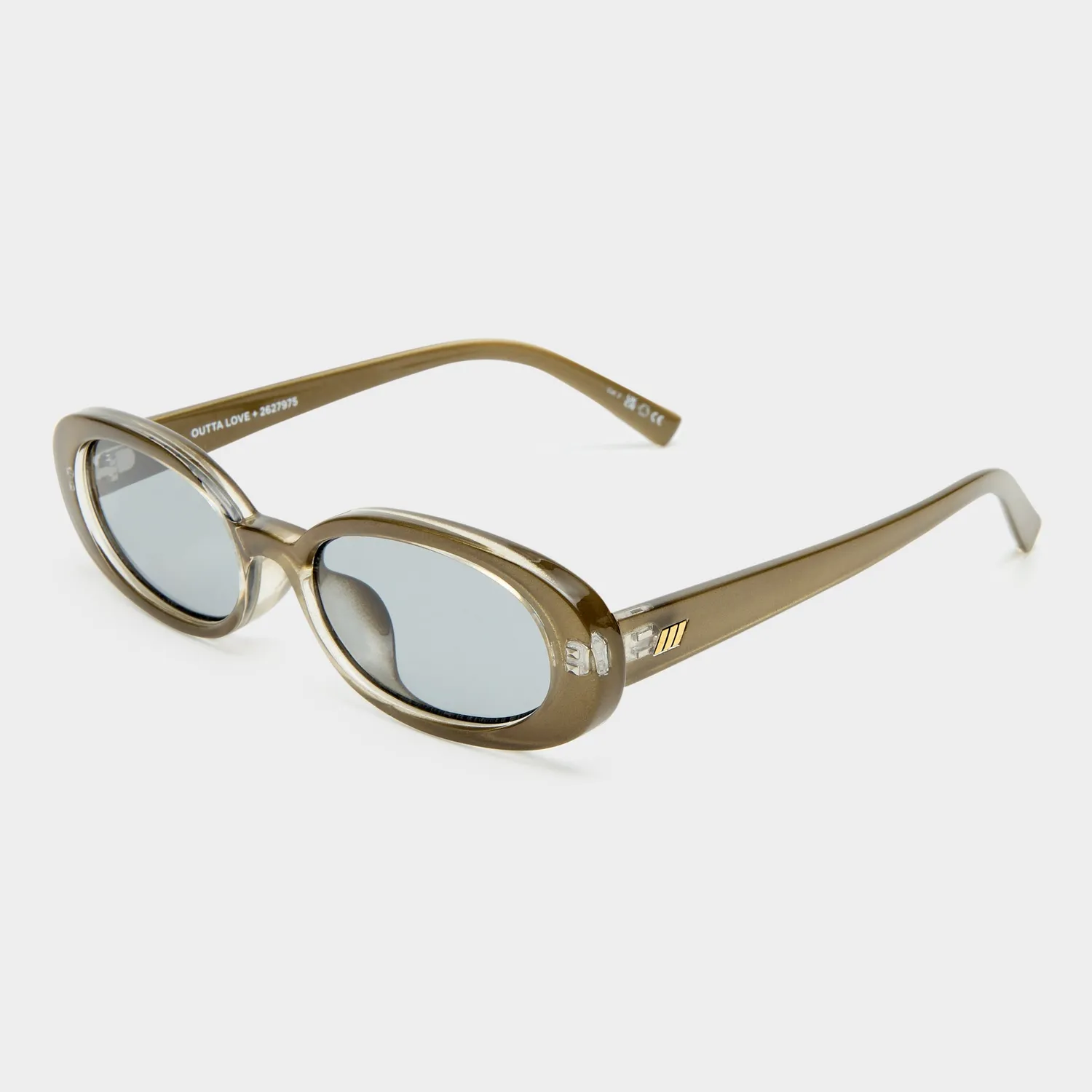 Le Specs Outta Love occhiale da sole olive pearl
