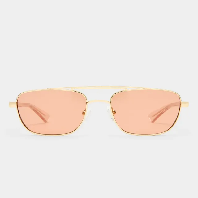 Le Specs Le Mimi occhiale da sole oro cinnamon tint