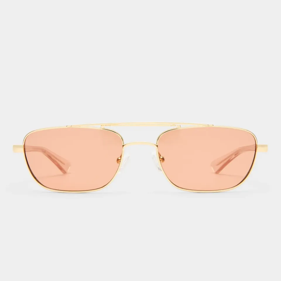 Le Specs Le Mimi occhiale da sole oro cinnamon tint