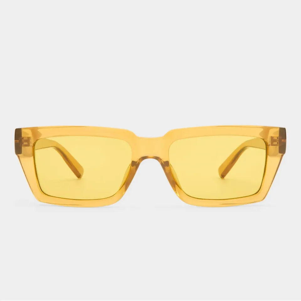 Le Specs Nocturnal Habit occhiale da sole whiskey D-frame