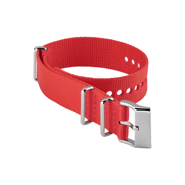 SEA2SEE Red Nato cinturino orologio rosso 20 mm sgancio rapido