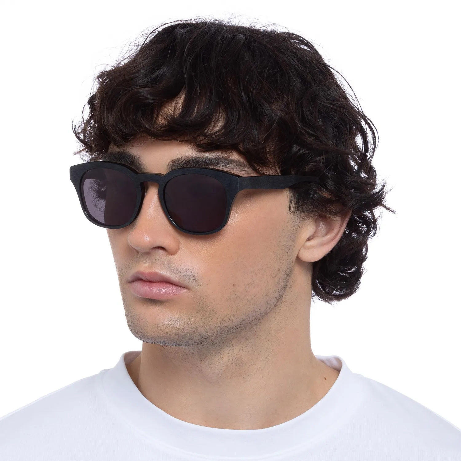 Le Specs Trentadue occhiale da sole nero tondo