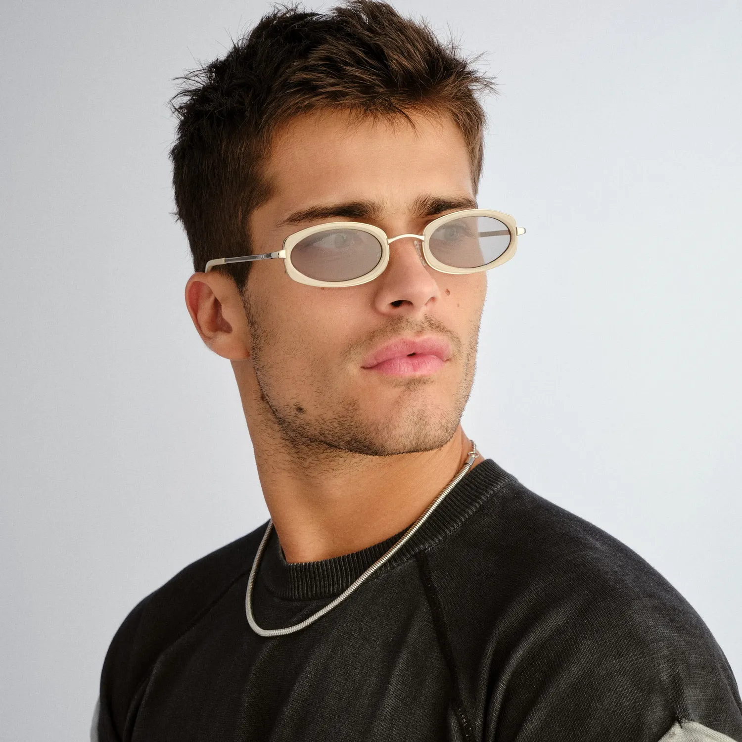Le Specs Mecharo occhiale da sole silver butter