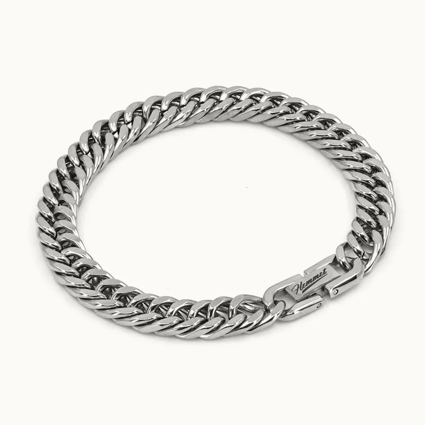 Hemmet Principle Cuban Bracelet bracciale oro giallo 19 cm