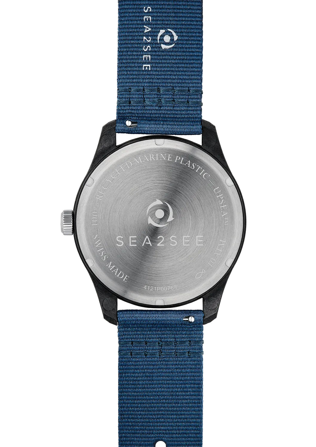 SEA2SEE Navy Blue cinturino orologio blu 18 mm