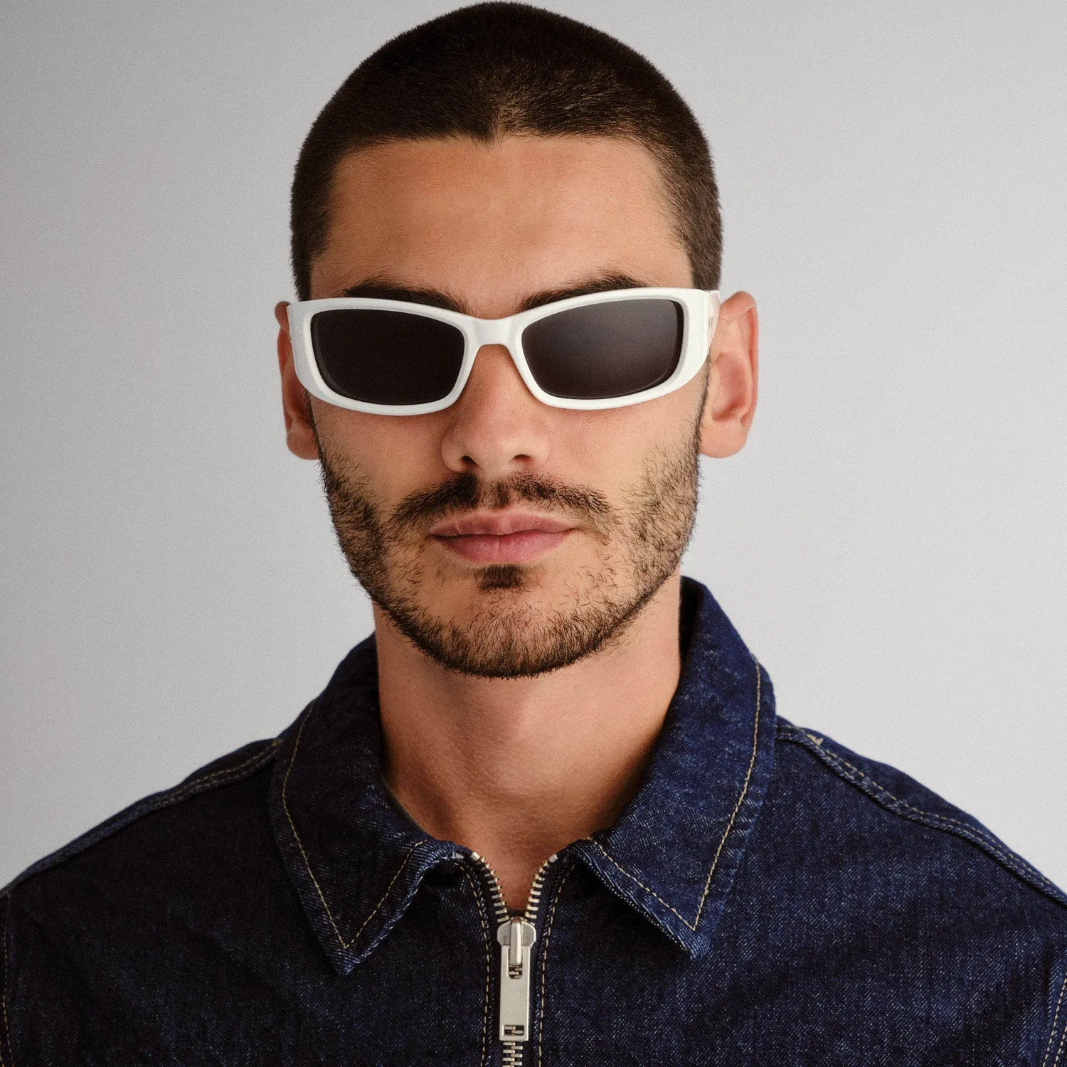 Le Specs Du Jour occhiale da sole optic white avvolgente