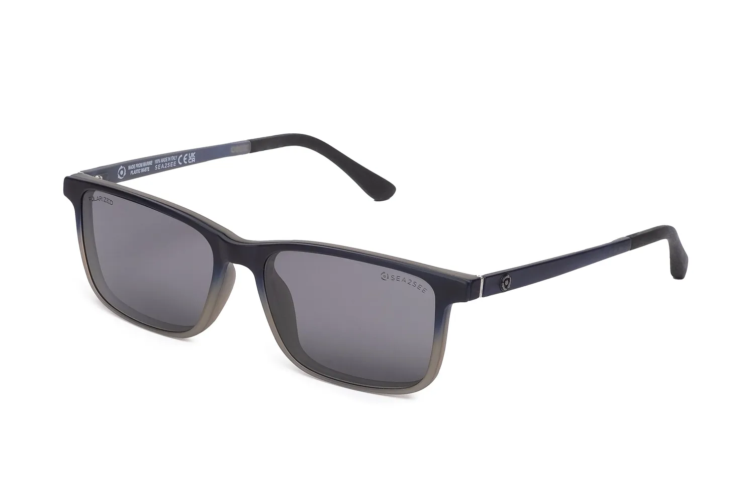 Sea2see Giorgio montatura vista nera con clip sole