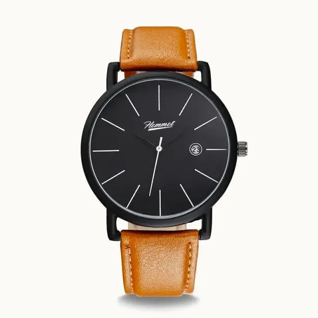 Hemmet H Watch Series 1 orologio nero unisex minimal