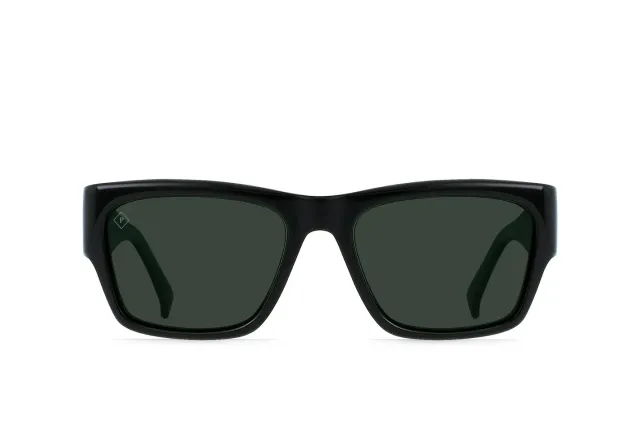 Raen Rufio occhiale da sole nero verde polarizzato 55