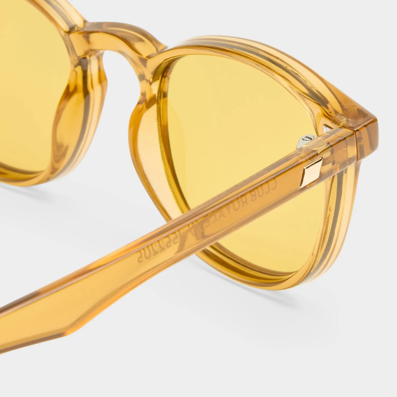 Le Specs Club Royale occhiale da sole whiskey tondo