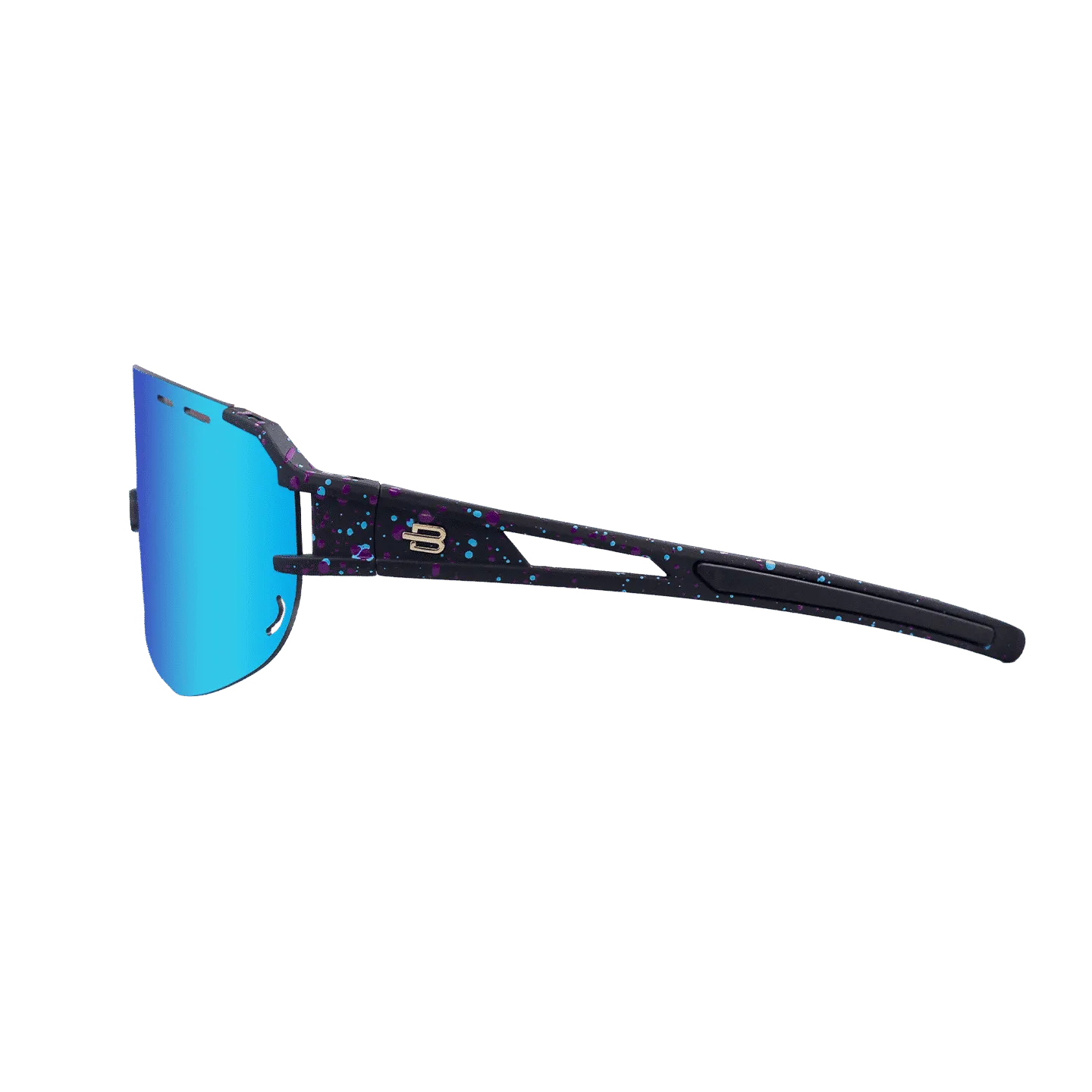 Bloovs Iten Black Ice Blue Mirror occhiali running polarizzati
