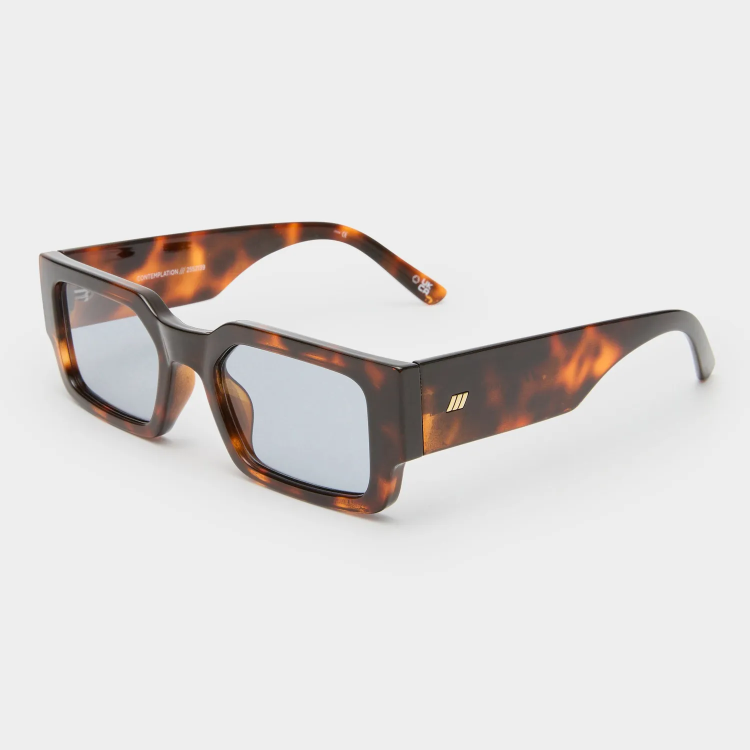 Le Specs Contemplation occhiali da sole tartarugato scuro