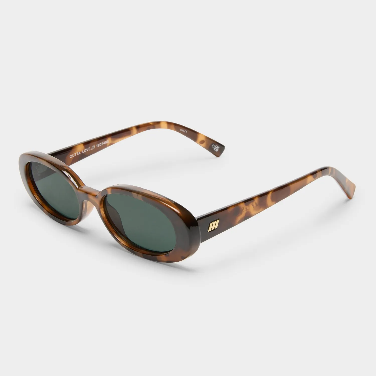 Le Specs Outta Love occhiale da sole tort verde ovale