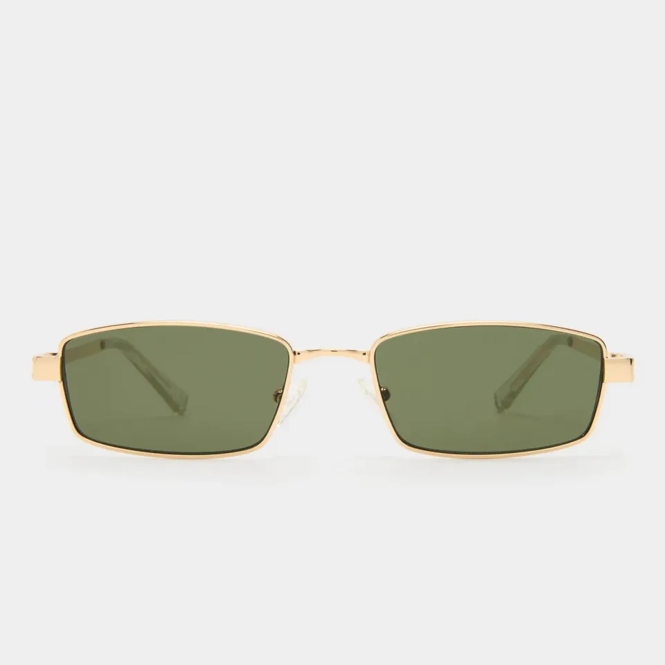 Le Specs Bizarro occhiale da sole Bright Gold Clear khaki