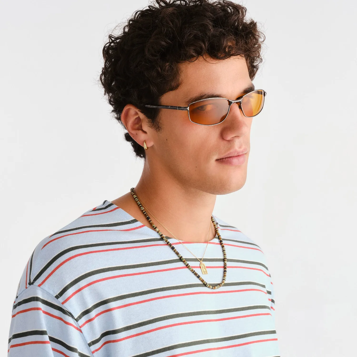 Le Specs Star Beam occhiale da sole gunmetal lente ottone
