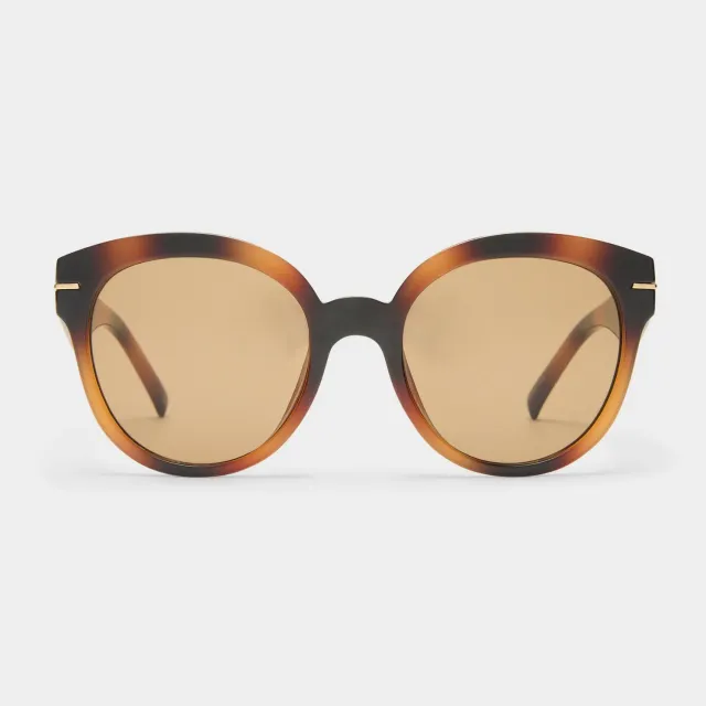 Le Specs Capacious occhiale da sole tartarugato lente marrone