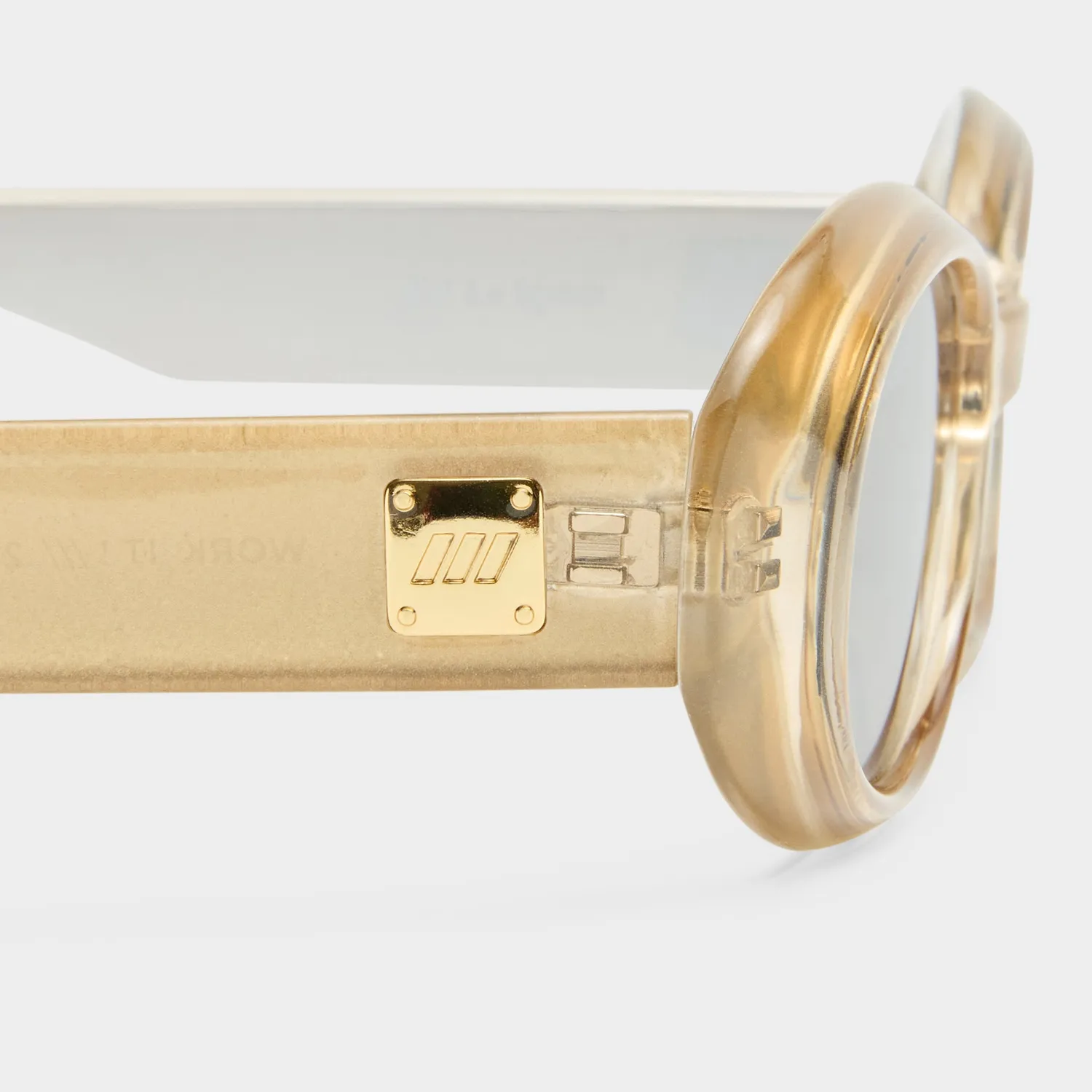 Le Specs Work It occhiali da sole champagne ovale
